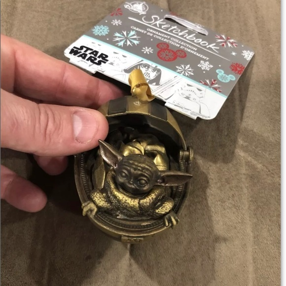 Disney Other - Disney THE CHILD Sketchbook Ornament – Star Wars: The Mandalorian Bronze Variant